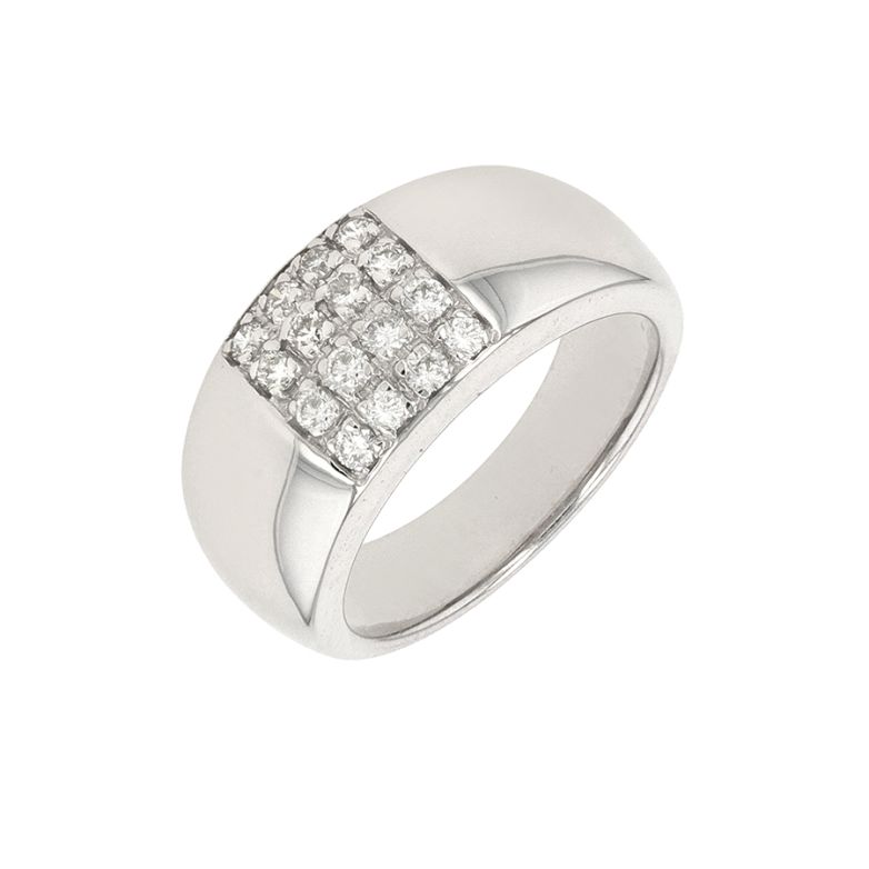 Bague diamants 0.40 carat or blanc 10.75g Comme neuf -  reconditionné disponible sur Gemme Les Bijoux